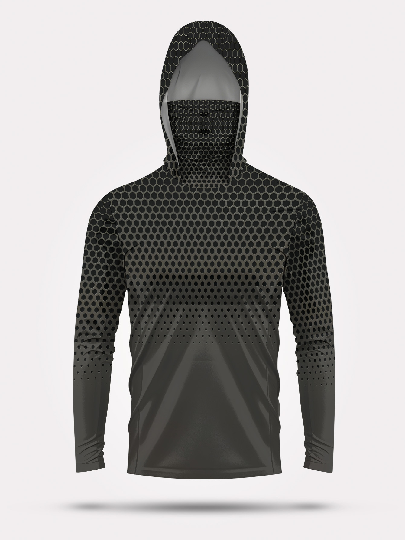 Fishing Shirt Uv Protection - قميص صيد رجالي بغطاء للرأس بأكمام