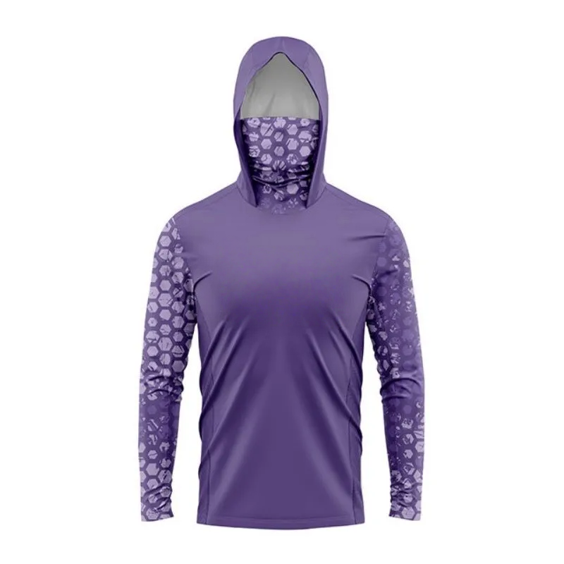 Fishing Shirt Uv Protection - قميص صيد MALFC للرجال بأكمام طويلة،
