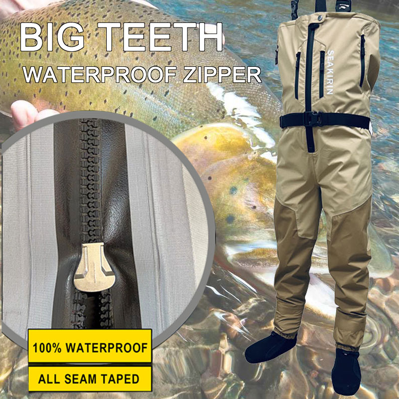 سراويل صيد السمك بسحاب أمامي ق - مراجعة Fishing Pants Waterproof وسعره