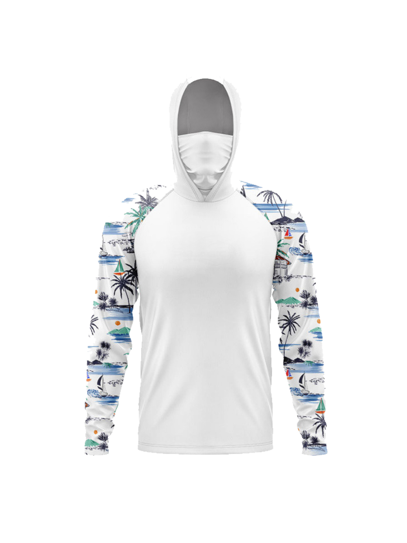 قمصان صيد بقلنسوة مع قناع للحم - مراجعة Fishing Shirt Uv Protection وسعره