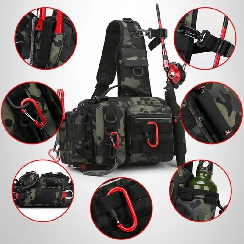 حقيبة خصر تكتيكية للتخييم والت - مراجعة Fishing Backpack وسعره